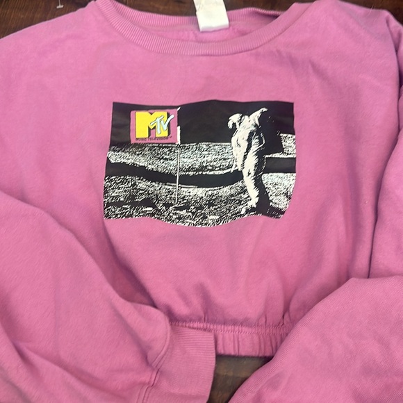 Vintage MTV Cropped Sweatshirt Size XXL - Picture 2 of 2